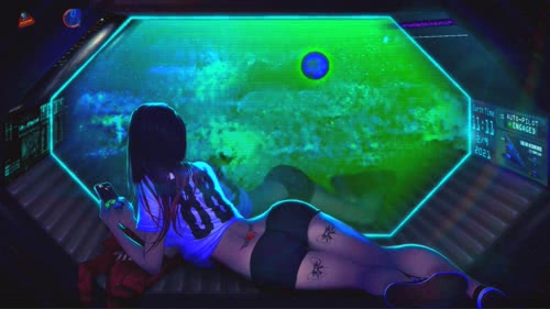 cosmo traveler girl space free live wallpaper