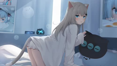 白毛猫女
