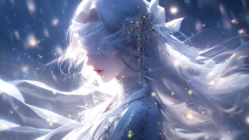 古风蒙眼少女
