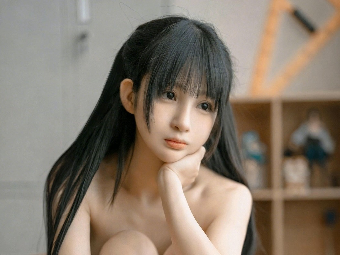 若有所思的少女